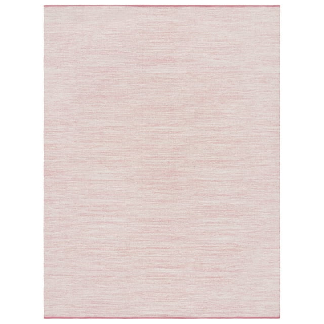 SAFAVIEH Montauk Bernadine Solid Braided Cotton Area Rug, Pink/Fuchsia, 9' x 12'