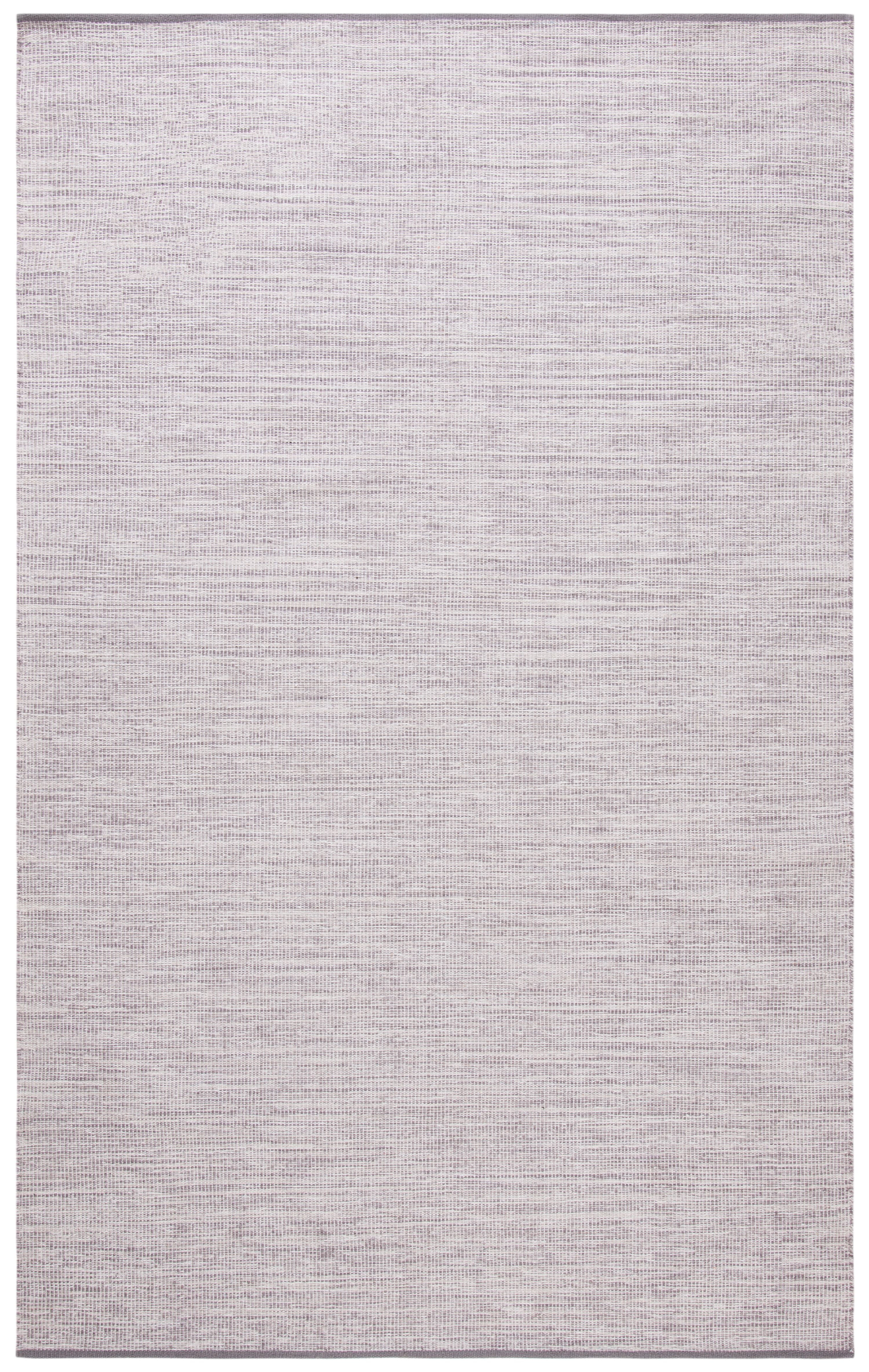 Silver 6' x 9' Handmade Cotton Flat Woven Area Rug