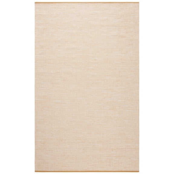 SAFAVIEH Montauk Bernadine Solid Cotton Area Rug, Gold, 3' x 5'