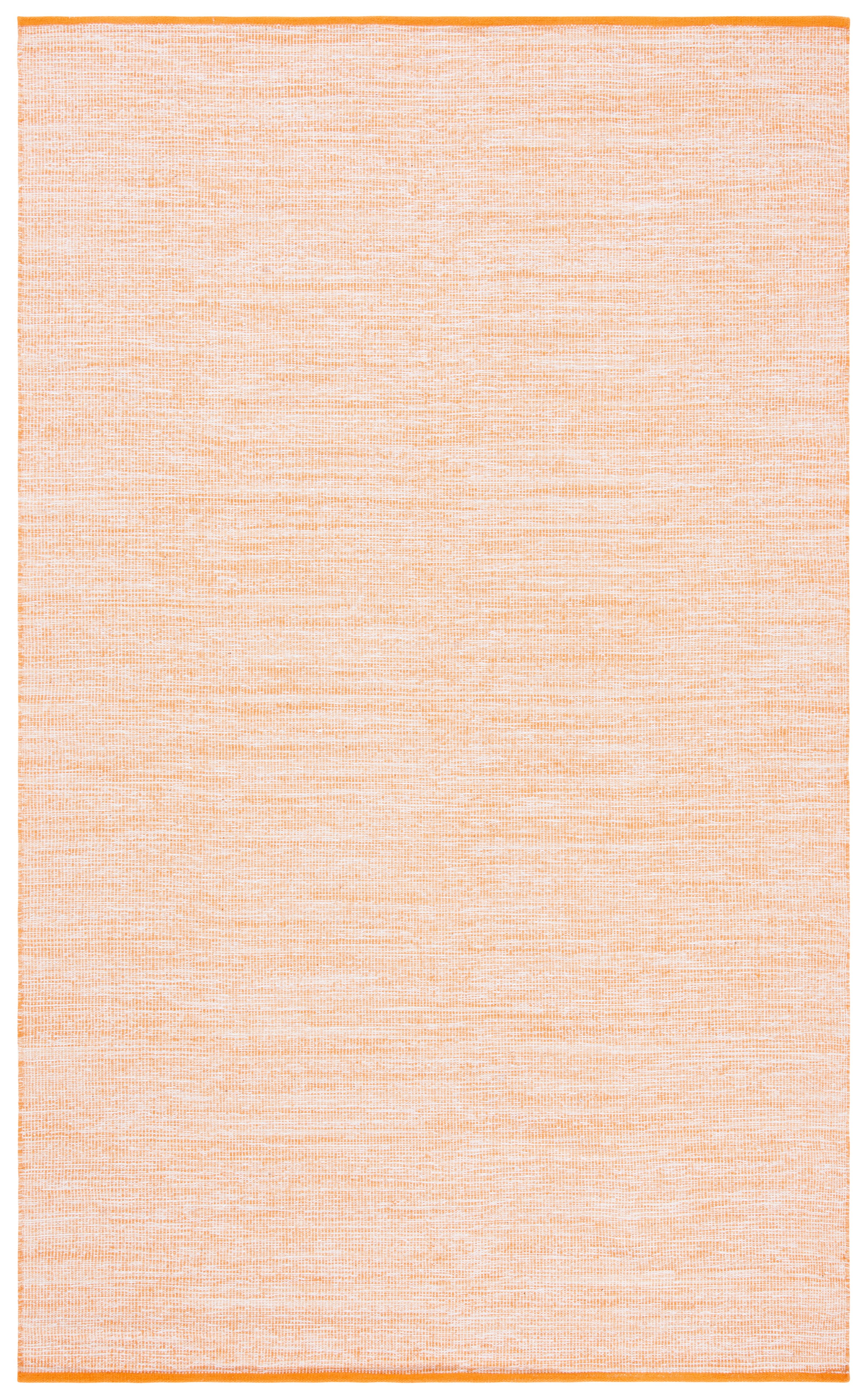 Montauk Handwoven Orange Cotton Area Rug 3x5
