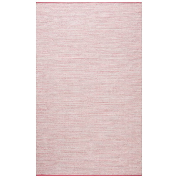 SAFAVIEH Montauk Bernadine Solid Cotton Area Rug, Pink/Fuchsia, 3' x 5'