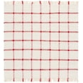 thumbnail image 1 of SAFAVIEH Montauk Bevin Checkered Area Rug, Ivory/Red, 6' x 6' Square, 1 of 7