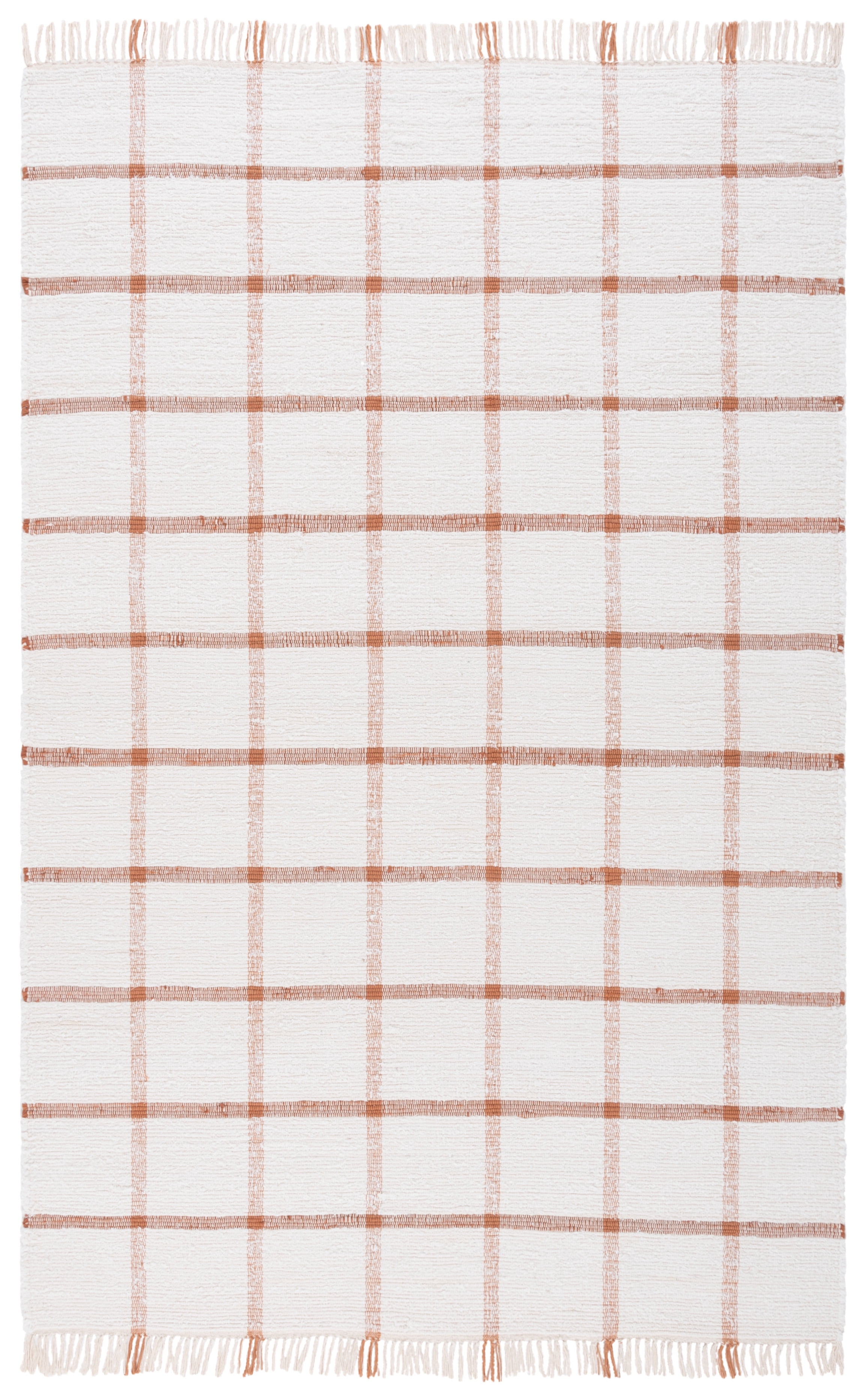 Rust And Ivory Check Rug SAFAVIEH Montauk Bevin Checkered Area Rug, Ivory/Rust, 6' x 9 ...