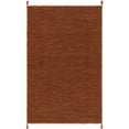 thumbnail image 1 of SAFAVIEH Montauk Bijar Solid Cotton Area Rug, Orange/Black, 6' x 9', 1 of 6