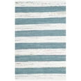thumbnail image 1 of SAFAVIEH Montauk Cainneach Striped Cotton Area Rug, Ivory/Charcoal, 5' x 7', 1 of 3