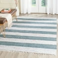 thumbnail image 1 of SAFAVIEH Montauk Cainneach Striped Cotton Area Rug, Ivory/Charcoal, 8' x 10', 1 of 5