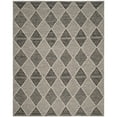 thumbnail image 1 of SAFAVIEH Montauk Caleb Geometric Diamond Cotton Area Rug, Black, 6' x 6' Square, 1 of 9