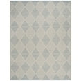 thumbnail image 1 of SAFAVIEH Montauk Caleb Geometric Diamond Cotton Area Rug, Light Blue, 4' x 6', 1 of 9