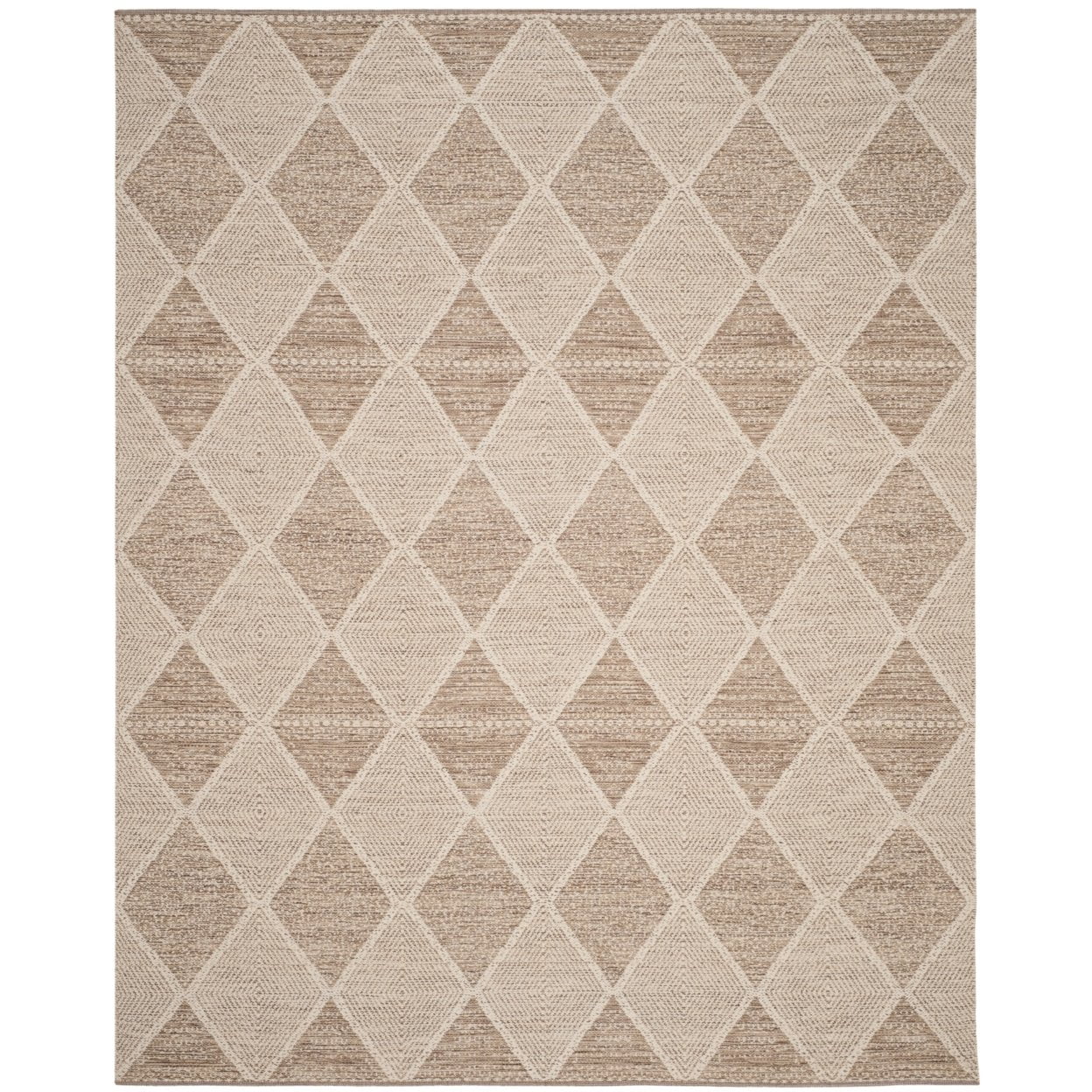 Coastal Charm Handwoven Beige Cotton & Wool Runner Rug, 2'3" x 5'