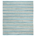 thumbnail image 1 of SAFAVIEH Montauk Candelario Striped Cotton Area Rug, Aqua/Multi, 6' x 6' Square, 1 of 8