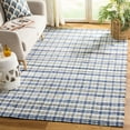 thumbnail image 1 of SAFAVIEH Montauk Candelario Striped Cotton Area Rug, Blue/Multi, 6' x 6' Square, 1 of 6