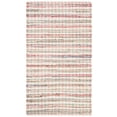 thumbnail image 1 of SAFAVIEH Montauk Candelario Striped Cotton Area Rug, Pink/Multi, 2'6" x 4', 1 of 6