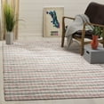 thumbnail image 1 of SAFAVIEH Montauk Candelario Striped Cotton Area Rug, Pink/Multi, 6' x 6' Square, 1 of 6