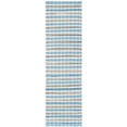 thumbnail image 1 of SAFAVIEH Montauk Candelario Striped Cotton Runner Rug, Aqua/Multi, 2'3" x 8', 1 of 5
