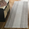thumbnail image 1 of SAFAVIEH Montauk Cara Geometric Cotton Runner Rug, Grey/Ivory, 2'3" x 7', 1 of 5