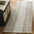 thumbnail image 1 of SAFAVIEH Montauk Cara Geometric Cotton Runner Rug, Taupe/Ivory, 2'3" x 7', 1 of 5