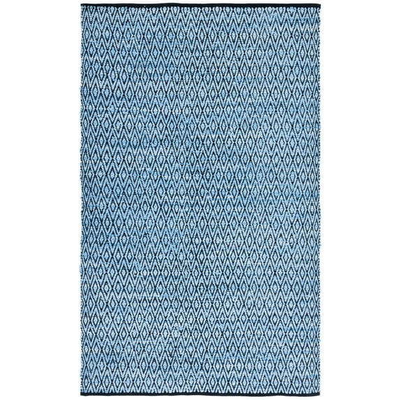 SAFAVIEH Montauk Carina Diamond Area Rug, Green/Black, 4' x 6'