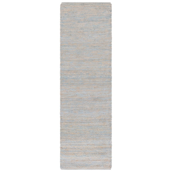 SAFAVIEH Montauk Catherin Solid Runner Rug, Blue, 2'3" x 8'