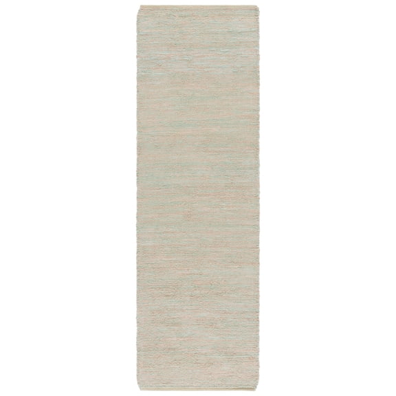 SAFAVIEH Montauk Catherin Solid Runner Rug, Green, 2'3" x 8'