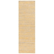 SAFAVIEH Montauk Catherin Solid Runner Rug, Yellow, 2'3" x 8'