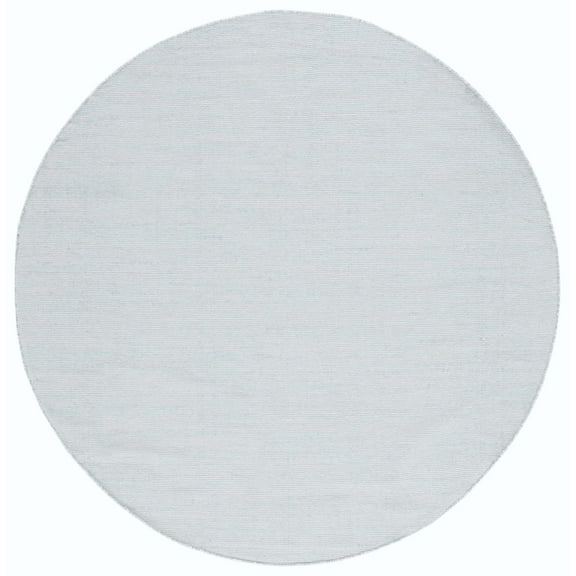 SAFAVIEH Montauk Cian Distressed Cotton Area Rug, Turquoise/Grey, 6' x 6' Round