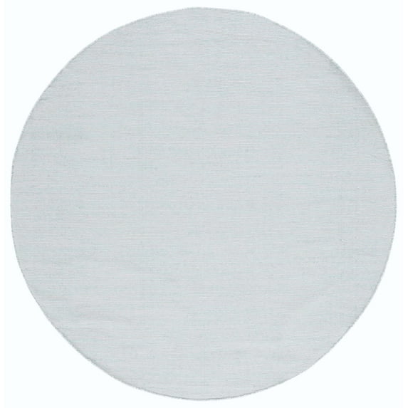 SAFAVIEH Montauk Cian Distressed Cotton Area Rug, Turquoise/Grey, 6' x 6' Round