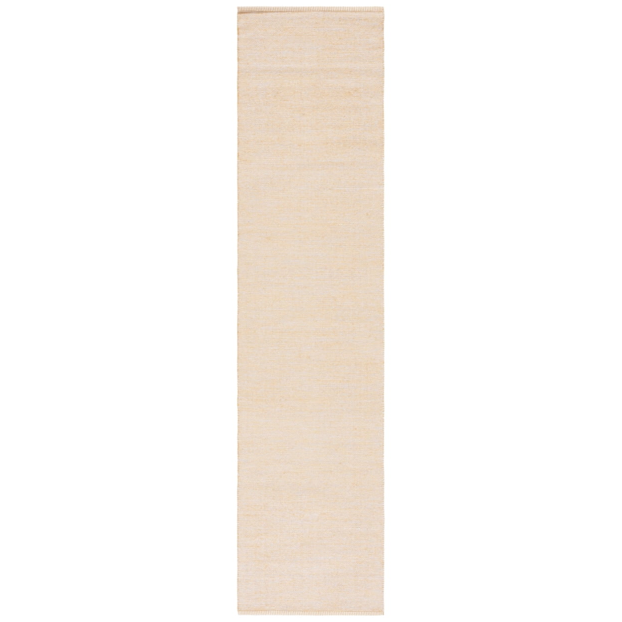 SAFAVIEH Montauk Cian Distressed Cotton Runner Rug, Yellow/Ivory, 2'3" x 9'