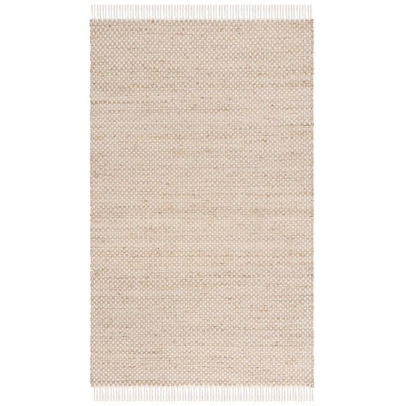 SAFAVIEH Montauk Cora Checkered Area Rug, Natural/Yellow, 5' x 8'