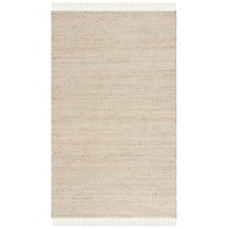 SAFAVIEH Montauk Cora Checkered Area Rug, Natural/Yellow, 8' x 10'