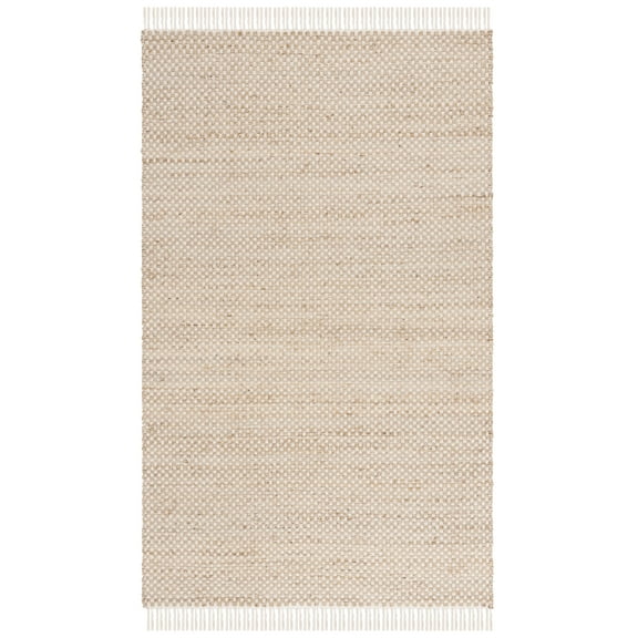 SAFAVIEH Montauk Cora Checkered Area Rug, Natural/Yellow, 8' x 10'
