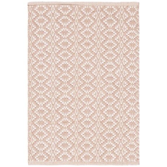 Safavieh Montauk Corrine Geometric Cotton Area Rug, Ivory/Beige, 2' x 3'