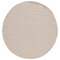 thumbnail image 1 of SAFAVIEH Montauk Corrine Geometric Cotton Area Rug, Ivory/Beige, 4' x 4' Round, 1 of 7