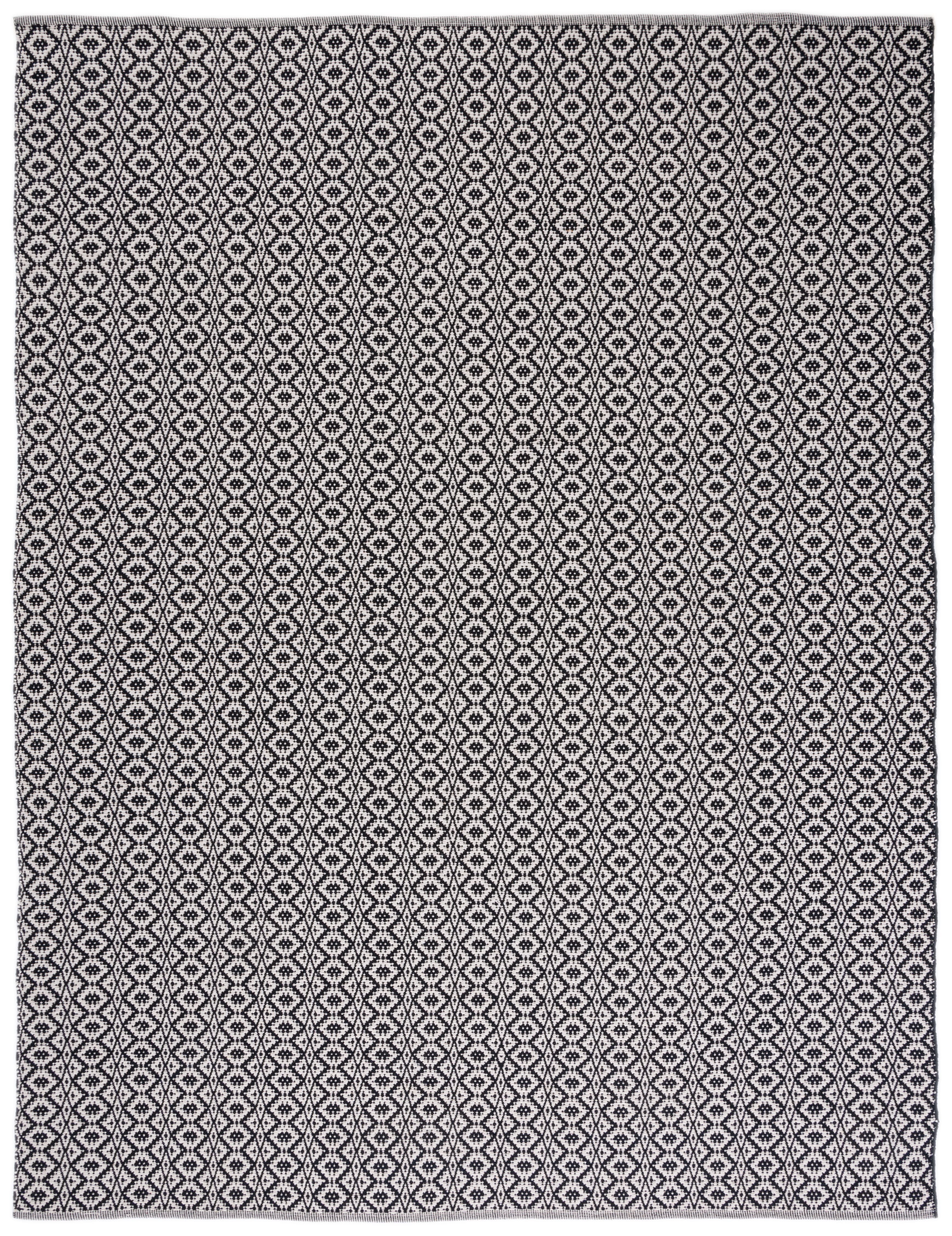 Safavieh Montauk Corrine Geometric Cotton Area Rug, Ivory/Black, 10' x 14'