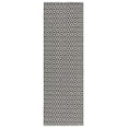 thumbnail image 1 of SAFAVIEH Montauk Corrine Geometric Cotton Area Rug, Ivory/Black, 2'6" x 4'6", 1 of 7