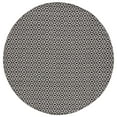 thumbnail image 1 of SAFAVIEH Montauk Corrine Geometric Cotton Area Rug, Ivory/Black, 6' x 6' Round, 1 of 7