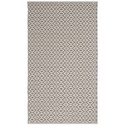 Safavieh Montauk Corrine Geometric Cotton Area Rug, Ivory/Gray, 3' x 5'