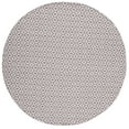 thumbnail image 1 of SAFAVIEH Montauk Corrine Geometric Cotton Area Rug, Ivory/Grey, 4' x 4' Round, 1 of 8