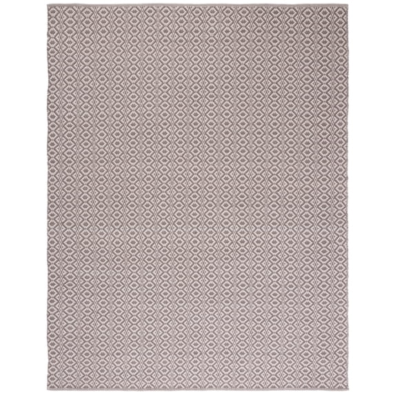 Safavieh Montauk Corrine Geometric Cotton Area Rug, Ivory/Gray, 8' x 10'