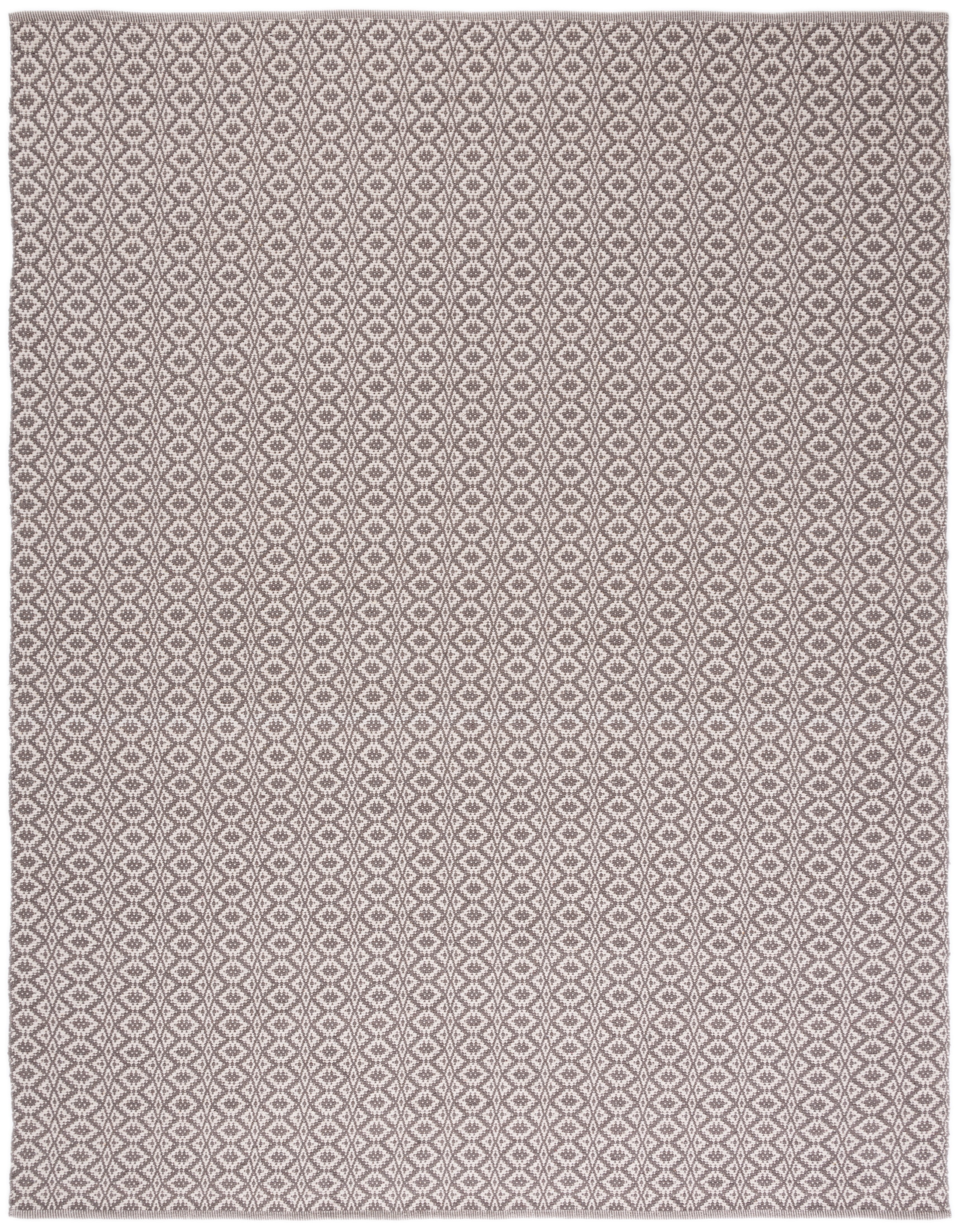 Safavieh Montauk Corrine Geometric Cotton Area Rug, Ivory/Gray, 9' x 12'
