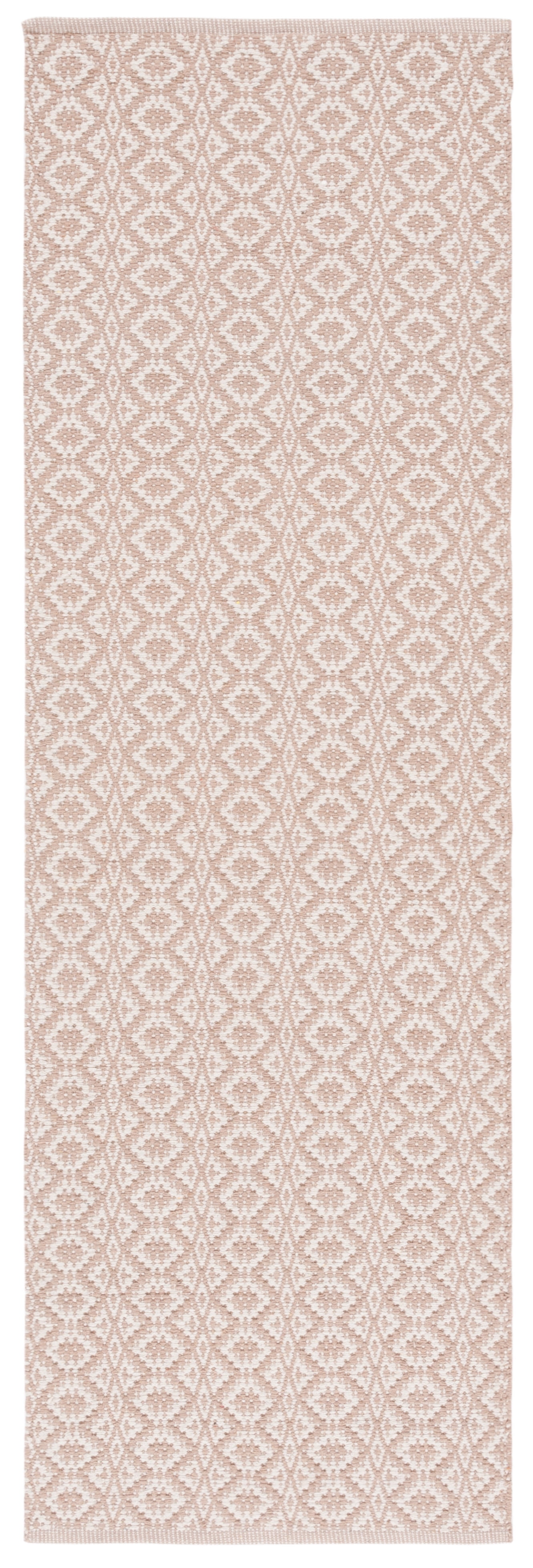 Safavieh Montauk Corrine Geometric Cotton Runner Rug, Ivory/Beige, 2'3" x 11'