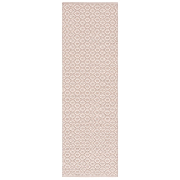 Safavieh Montauk Corrine Geometric Cotton Runner Rug, Ivory/Beige, 2'3" x 7'