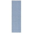 thumbnail image 1 of SAFAVIEH Montauk Corrine Geometric Cotton Runner Rug, Ivory/Blue, 2'3" x 8', 1 of 8