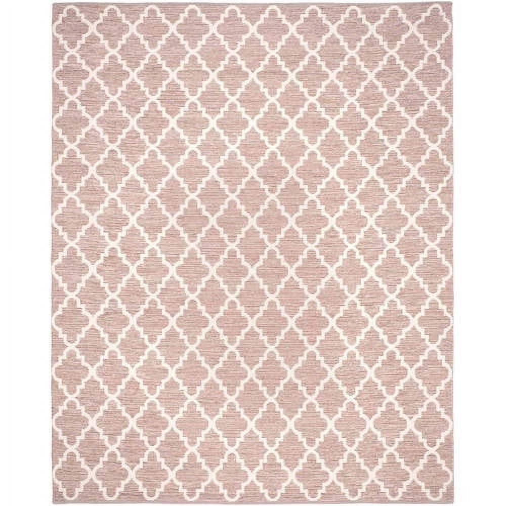 Ivory and Beige Handwoven Cotton Area Rug, 2'3" x 3'9"