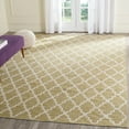 thumbnail image 1 of SAFAVIEH Montauk Crispian Geometric Quatrefoils Cotton Area Rug, Green/Ivory, 9' x 12', 1 of 7