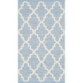 thumbnail image 1 of SAFAVIEH Montauk Crispian Geometric Quatrefoils Cotton Area Rug, Light Blue/Ivory, 8' x 10', 1 of 3