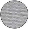 thumbnail image 1 of SAFAVIEH Montauk Crystal Geometric Cotton Area Rug, Black/Ivory, 6' x 6' Round, 1 of 8