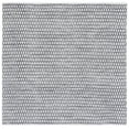 thumbnail image 1 of SAFAVIEH Montauk Crystal Geometric Cotton Area Rug, Black/Ivory, 6' x 6' Square, 1 of 8