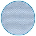 thumbnail image 1 of SAFAVIEH Montauk Crystal Geometric Cotton Area Rug, Blue/Ivory, 6' x 6' Round, 1 of 8