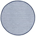 thumbnail image 1 of SAFAVIEH Montauk Crystal Geometric Cotton Area Rug, Navy/Ivory, 6' x 6' Round, 1 of 8