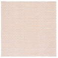 thumbnail image 1 of SAFAVIEH Montauk Crystal Geometric Cotton Area Rug, Orange/Ivory, 6' x 6' Square, 1 of 8